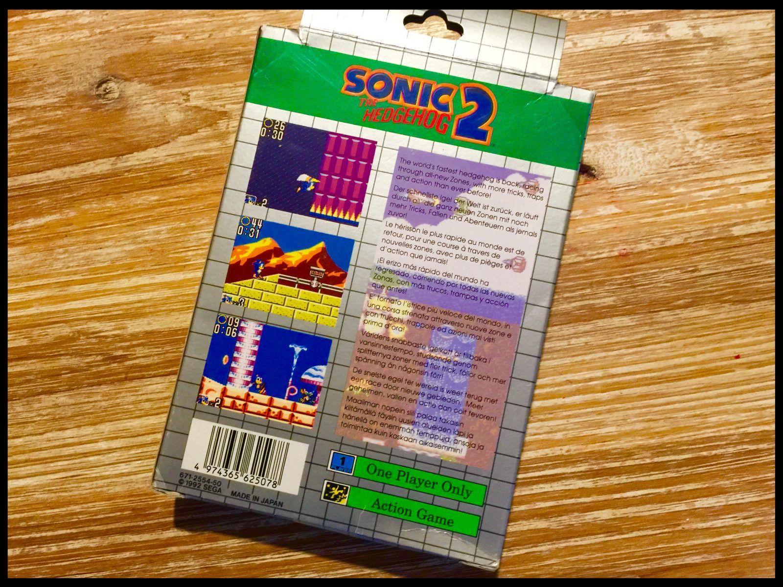 Retroboxing Sonic The Hedgehog 2 – Game Gear